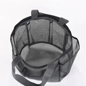 2021 Hanging Toiletry Bag Mesh Shower Bag Portable Wash Bags Quick Dry Cosmetic Bags Shower Organizer for Bathroom Beach Camping