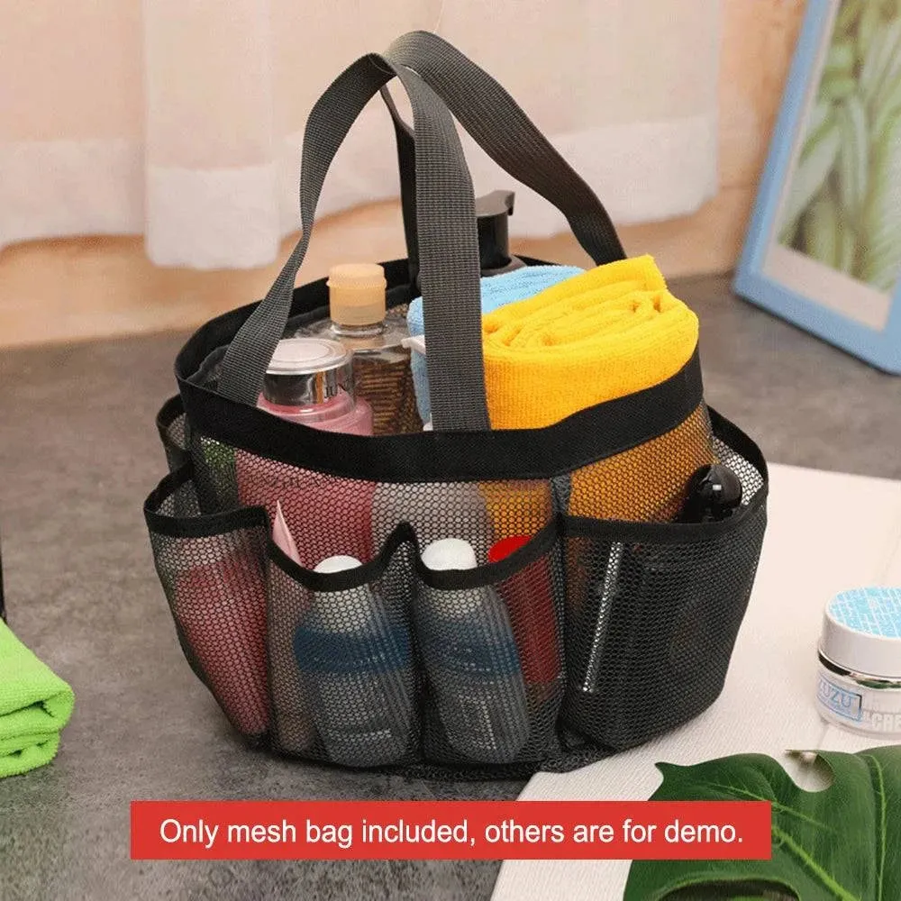 2021 Hanging Toiletry Bag Mesh Shower Bag Portable Wash Bags Quick Dry Cosmetic Bags Shower Organizer for Bathroom Beach Camping