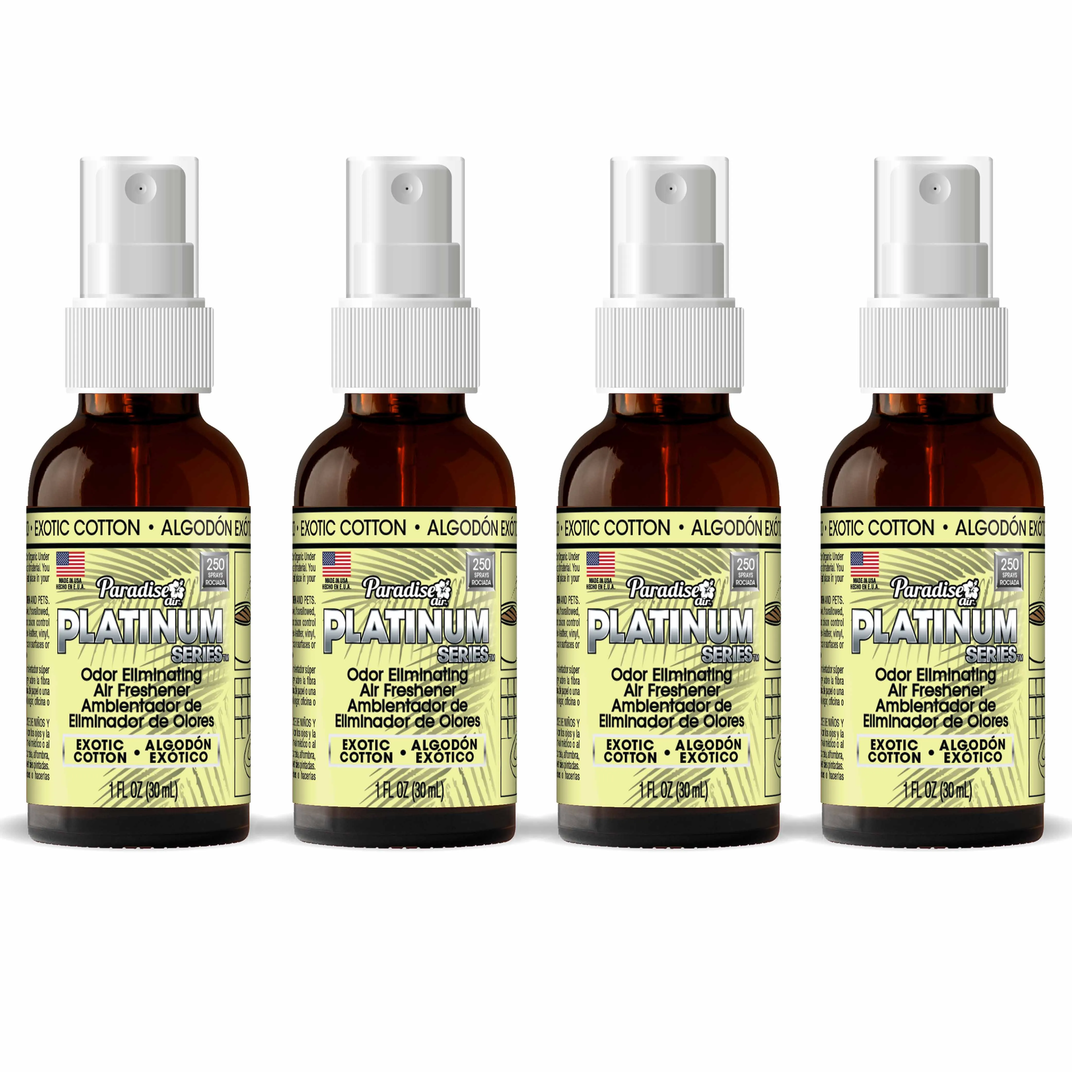 4 Fresh Cotton Aroma Odor Eliminator Spray Concentrated Oil Base Bath Car Room