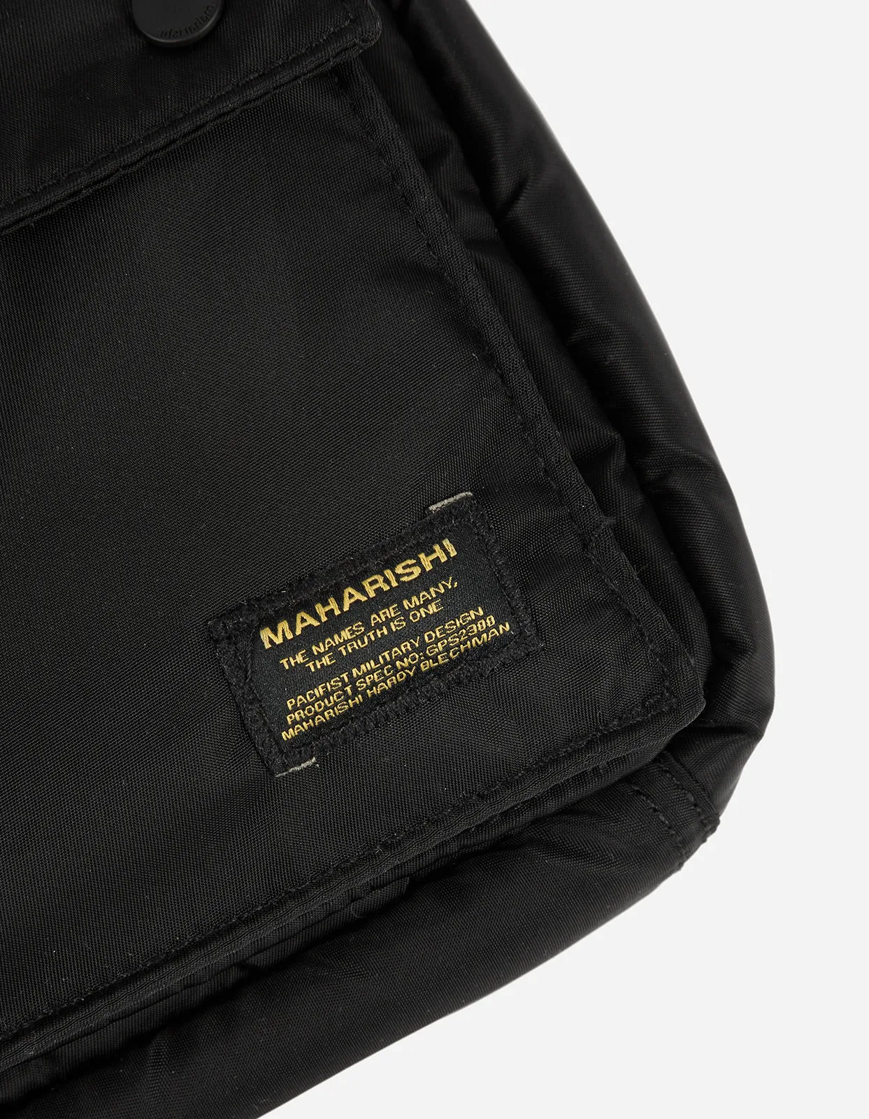 9633 Maharishi Mini Travel Waist Bag  420D Nylon Black