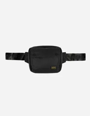 9633 Maharishi Mini Travel Waist Bag  420D Nylon Black
