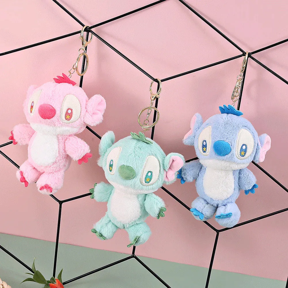 Adorable Stitch Design Plush Keychain for Kids