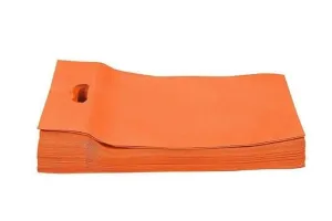 Agrashri Enterprises D Cut Orange Cloth Carry Bag (Pack of 50 )