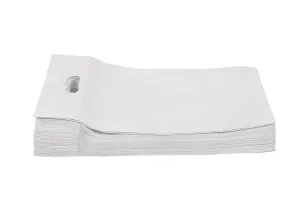 Agrashri Enterprises D Cut White Cloth Carry Bag (Pack of 50 )