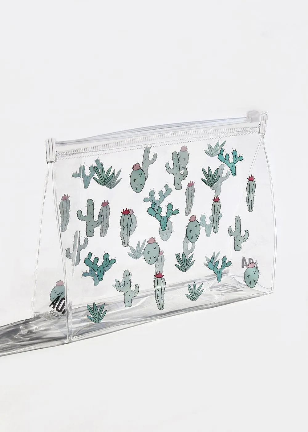 AOA Clear Makeup Pouch - Cactus