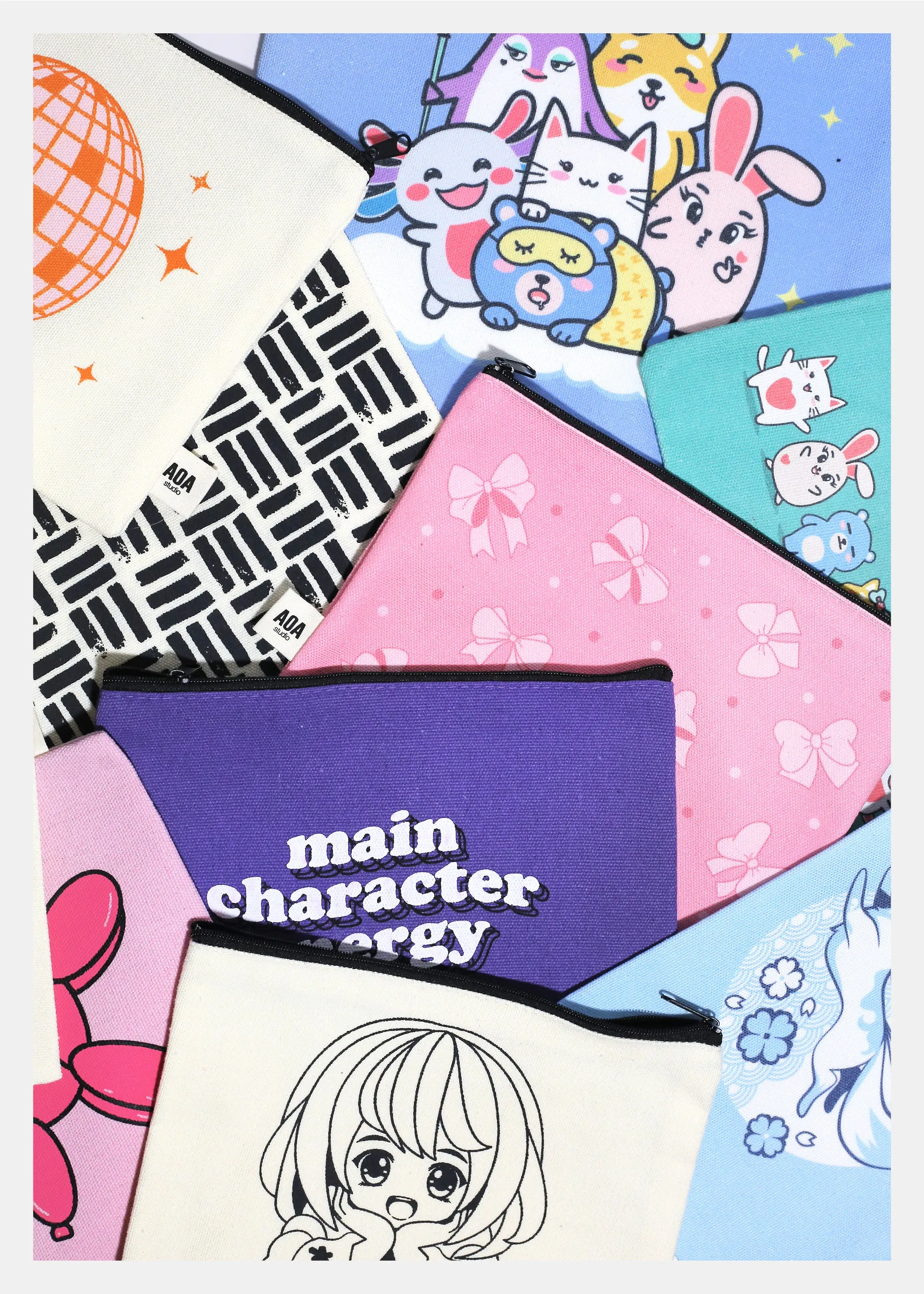 AOA Large Canvas Bag - Heart of Hearts