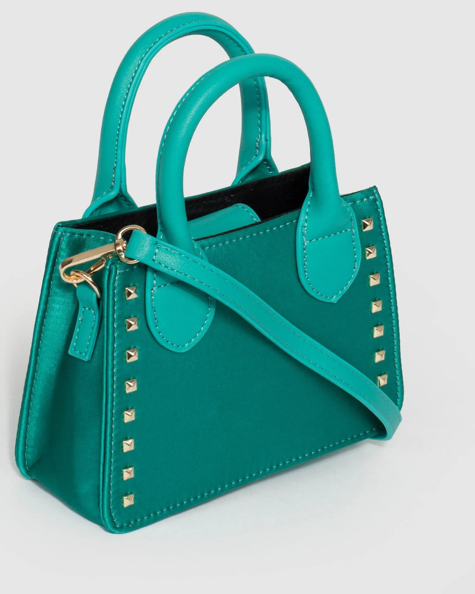 Aqua Sibel Stud Mini Tote Bag
