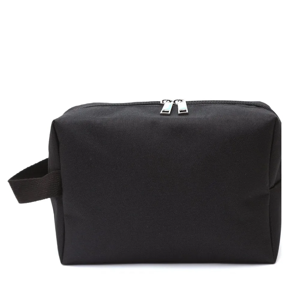 Augbunny 600D Portable Multi-Purpose Zipper Waterproof Travel Organizer Cosmetic Bag Make up Case Storage Bag Pouch 4-Pack Large Black