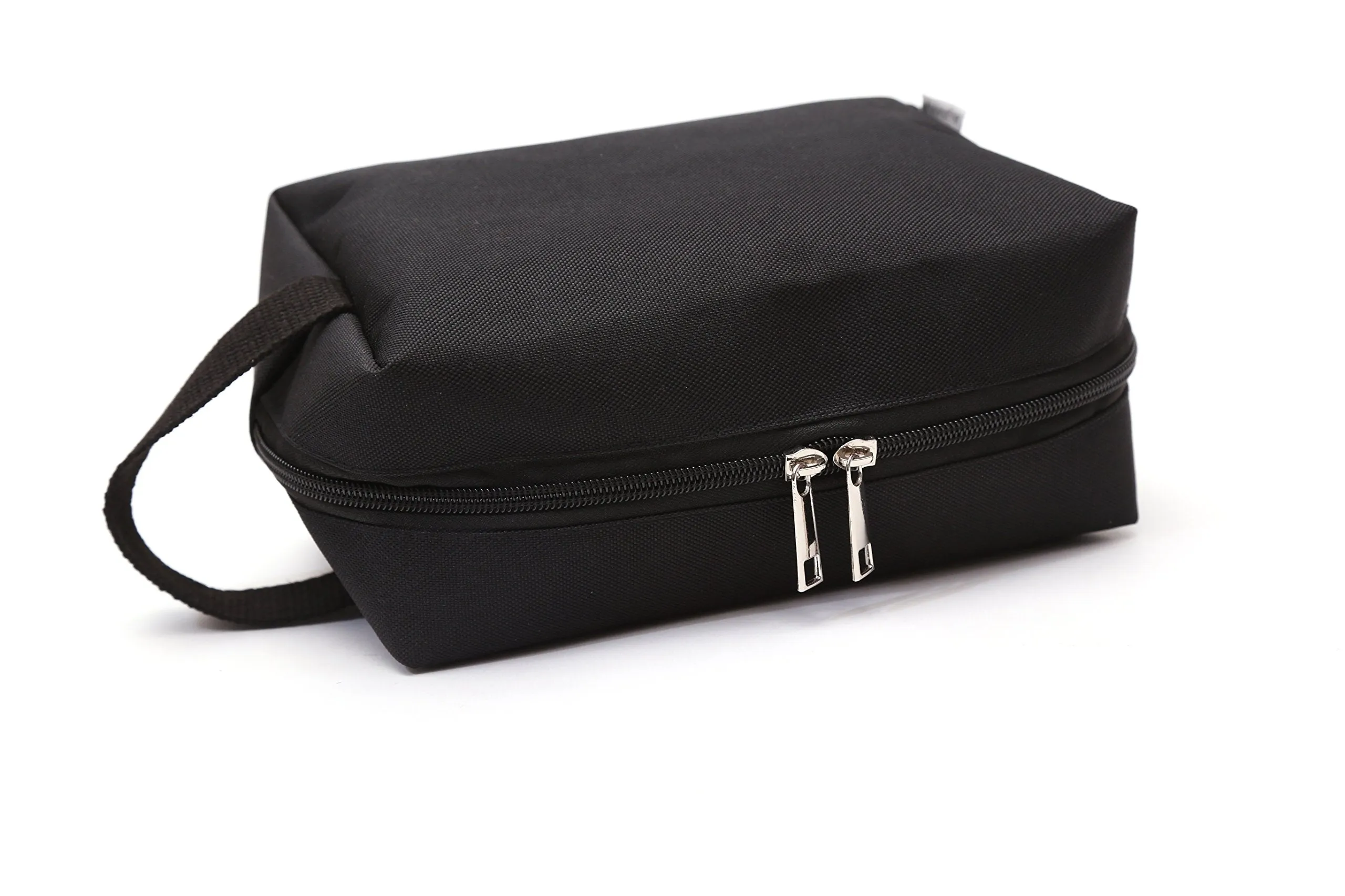 Augbunny 600D Portable Multi-Purpose Zipper Waterproof Travel Organizer Cosmetic Bag Make up Case Storage Bag Pouch 4-Pack Large Black