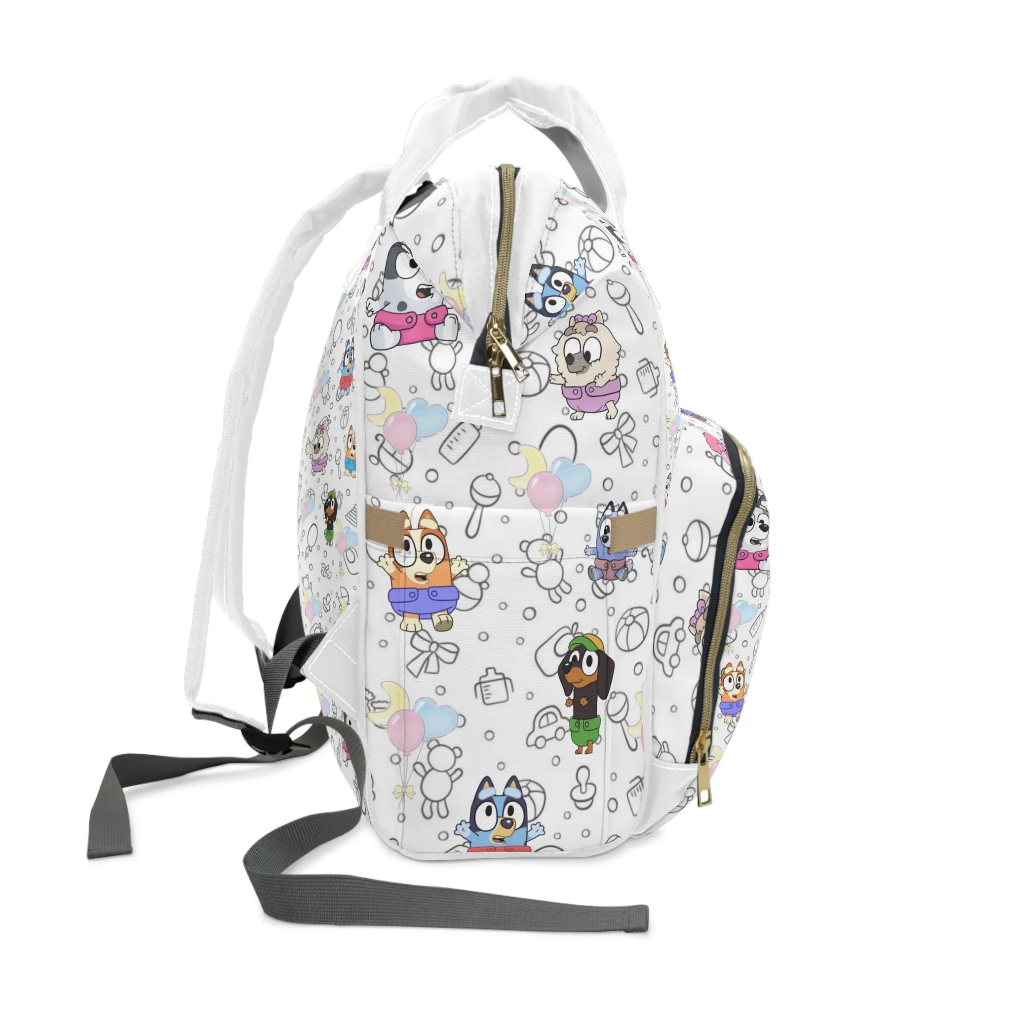 Baby Bluey And Friends Multifunctional Diaper Backpack