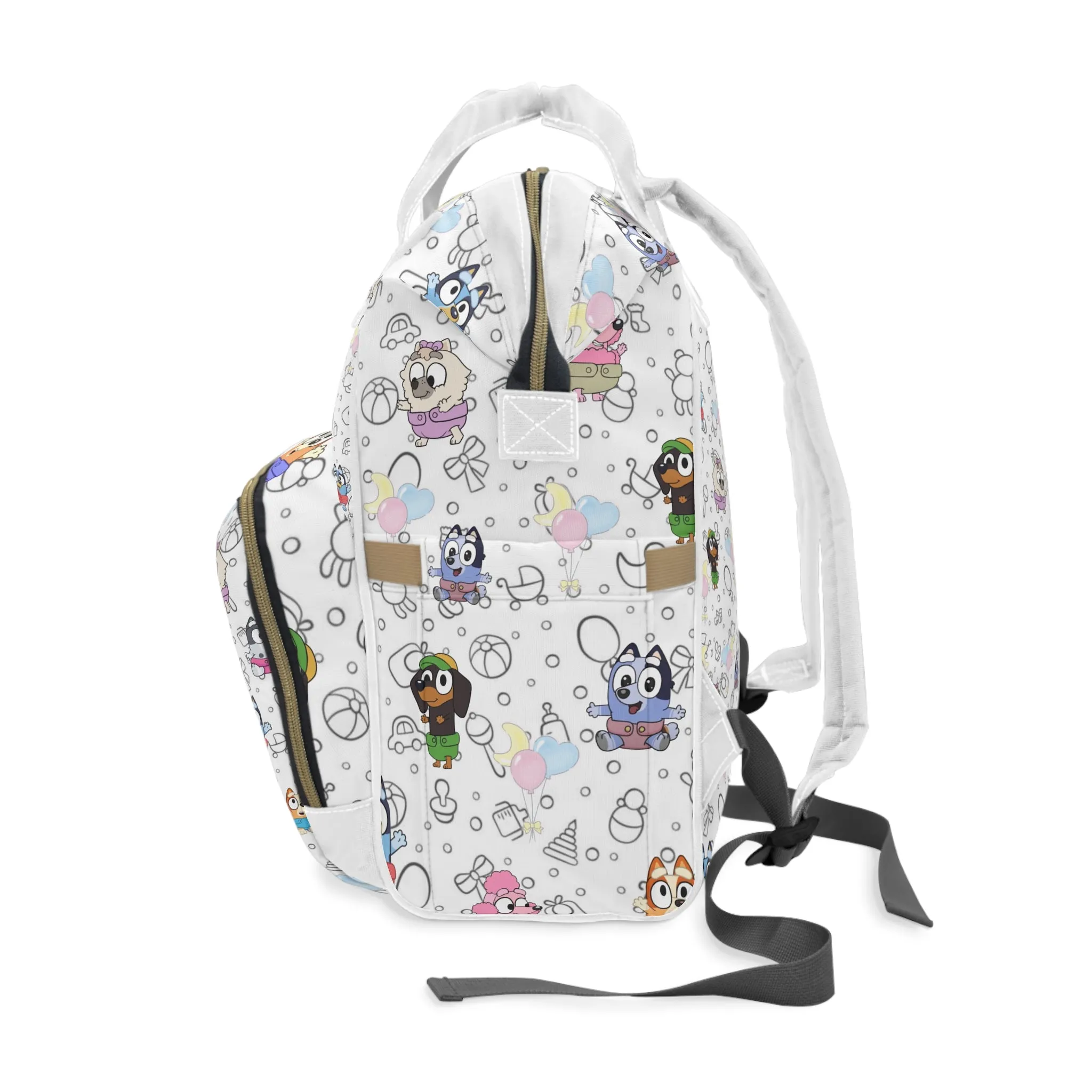 Baby Bluey And Friends Multifunctional Diaper Backpack