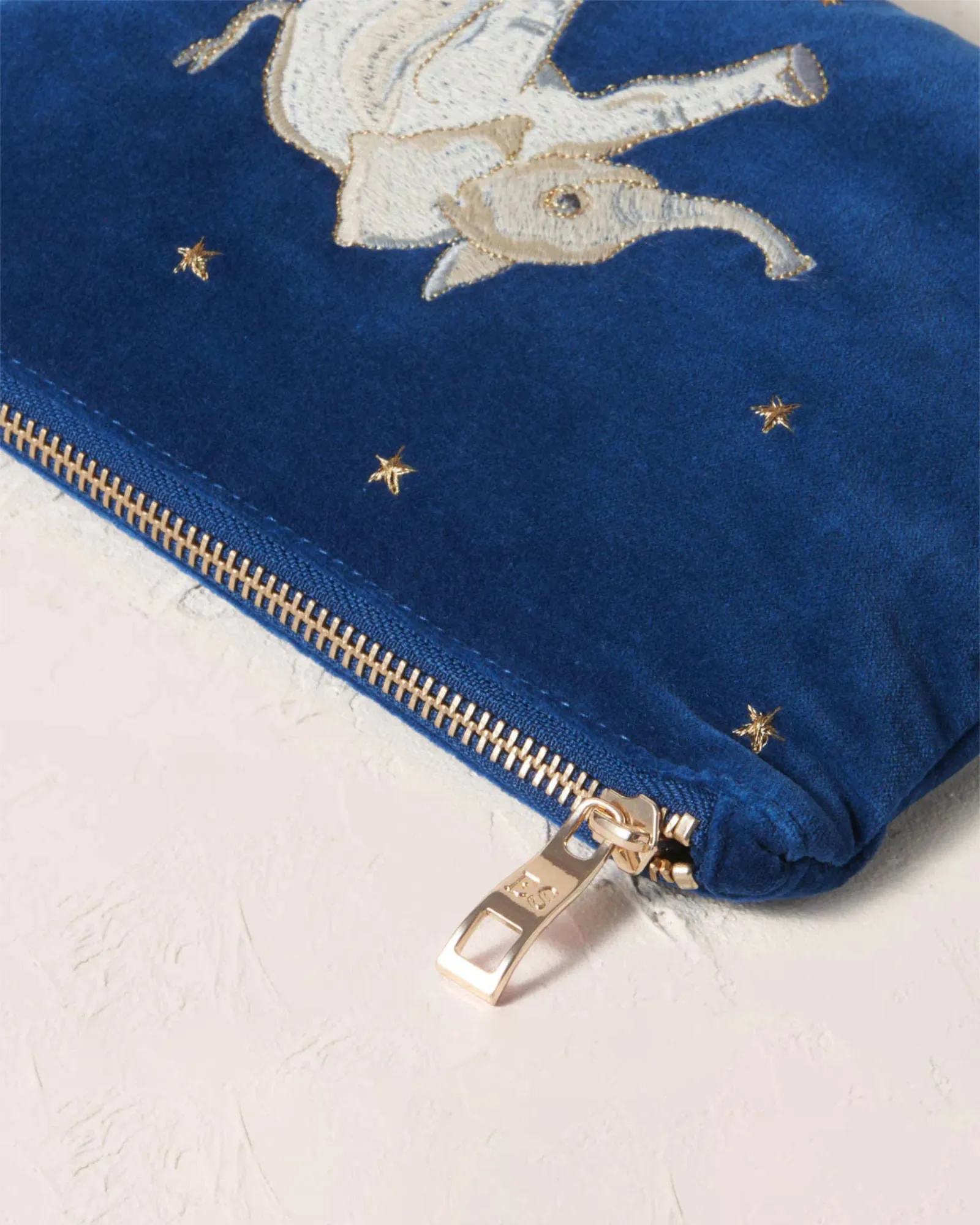 Baby Elephant Conservation Mini Pouch - Navy