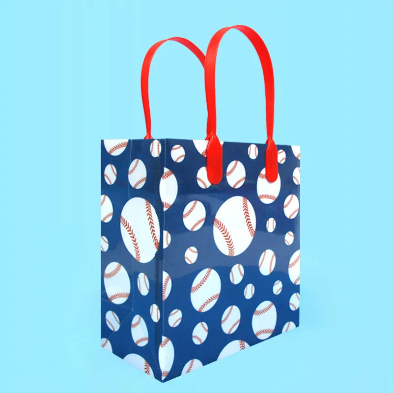 Baseball Party Favor Bags Treat - Set of 6 or 12