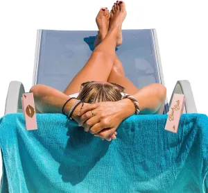 Beach Pool Towel Clips Beach Babe Lips Secure Bag Lounge Chair Protection Accessory LogoPeg