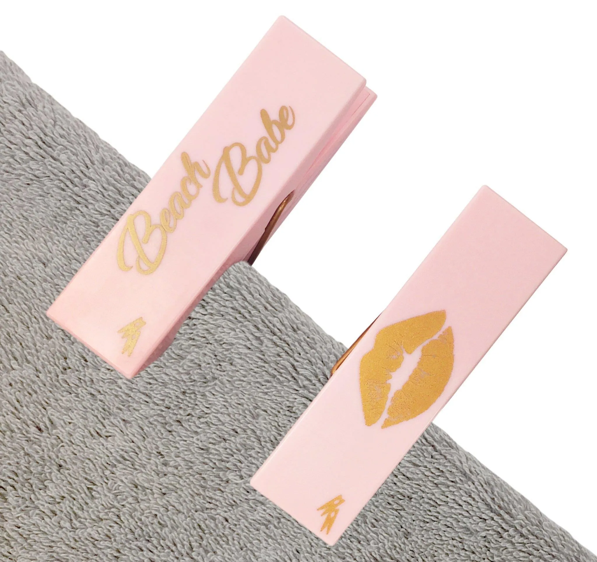 Beach Pool Towel Clips Beach Babe Lips Secure Bag Lounge Chair Protection Accessory LogoPeg