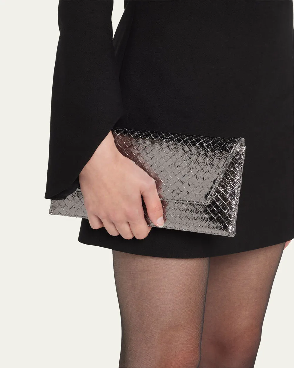 Belena Clutch in Argento
