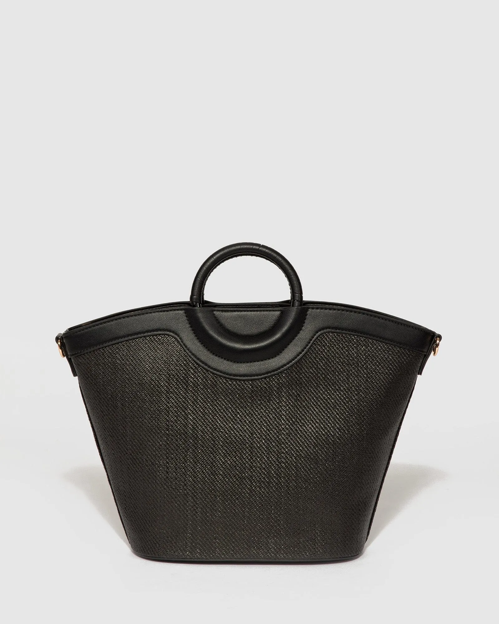 Black Alice Weave Tote Bag