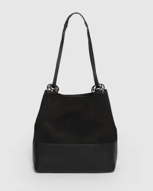 Black Scarlett Slouch Tote Bag