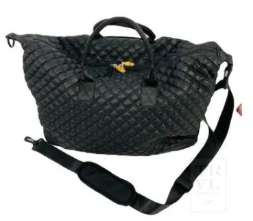 Black with Cheetah Print Liner TRVL Design Overpacker