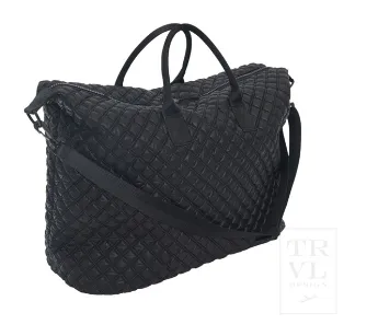 Black with Cheetah Print Liner TRVL Design Overpacker