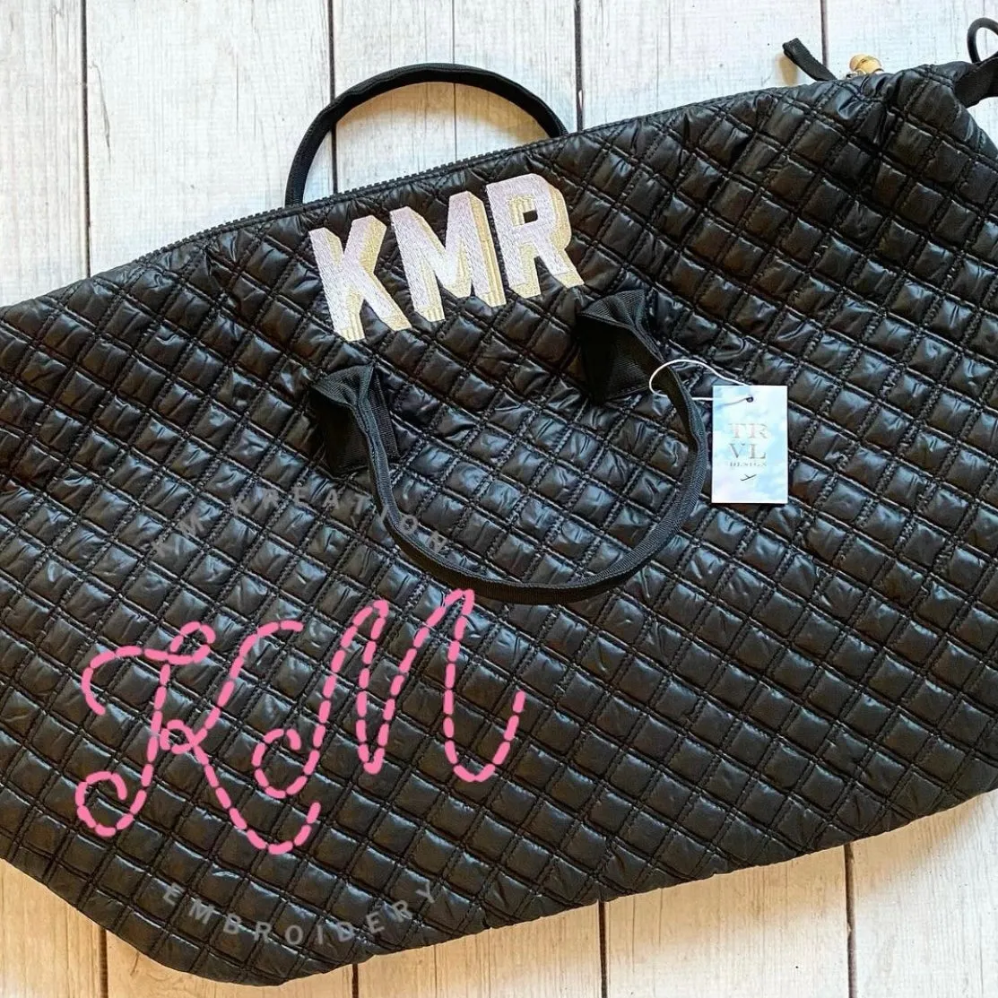 Black with Cheetah Print Liner TRVL Design Overpacker