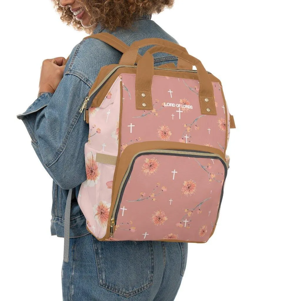Blessed Floral Diaper Backpack