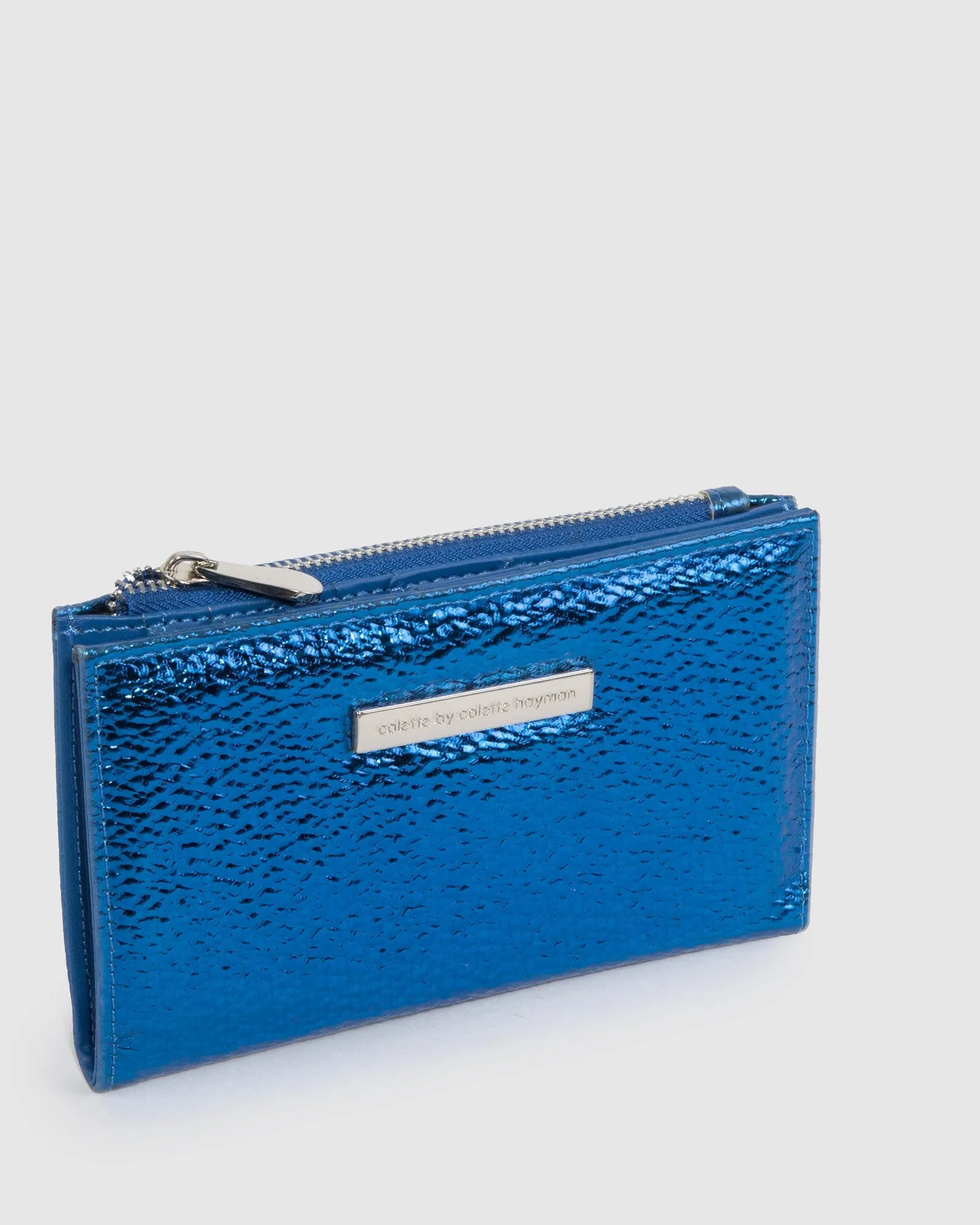 Blue Selena Zip Wallet