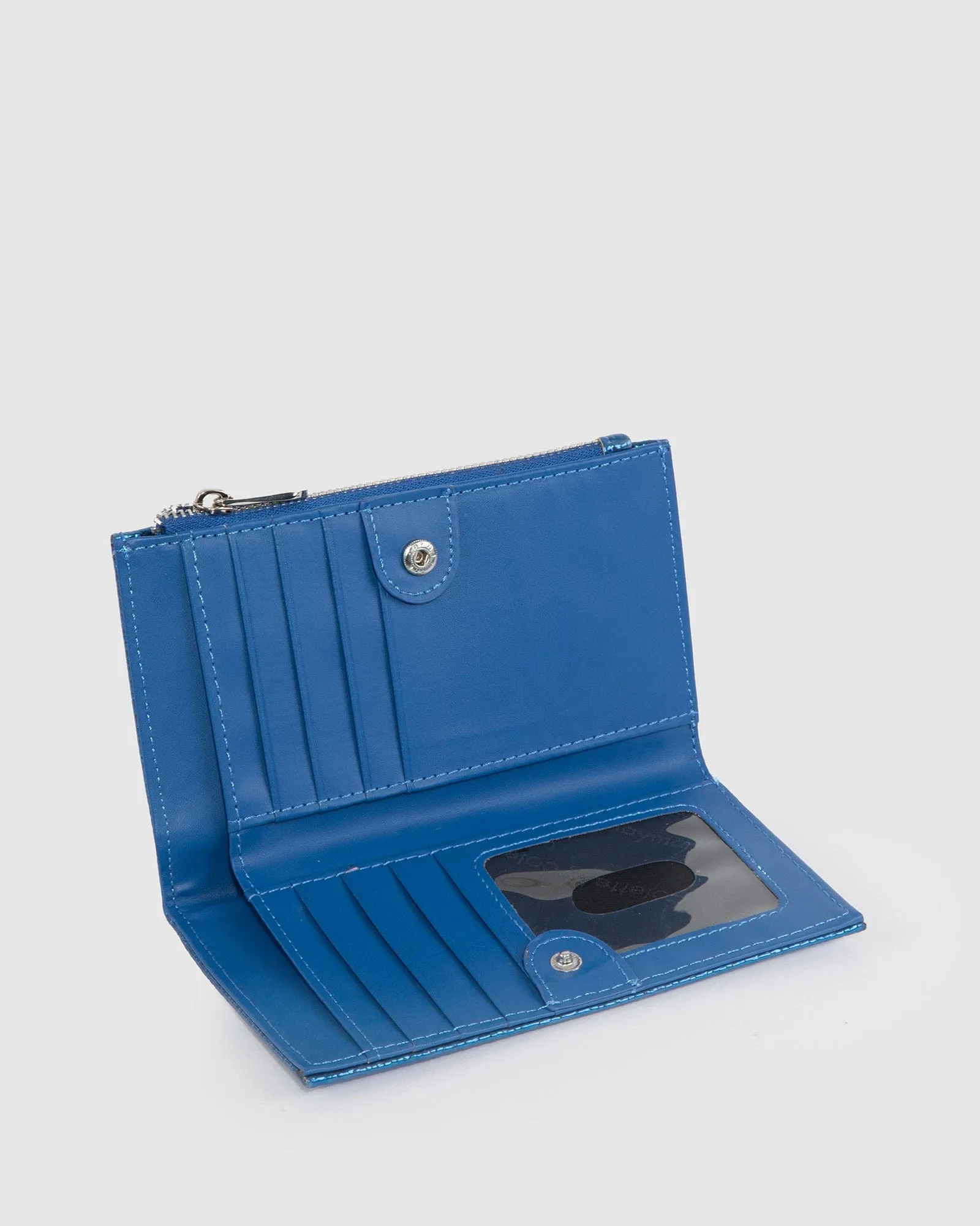 Blue Selena Zip Wallet