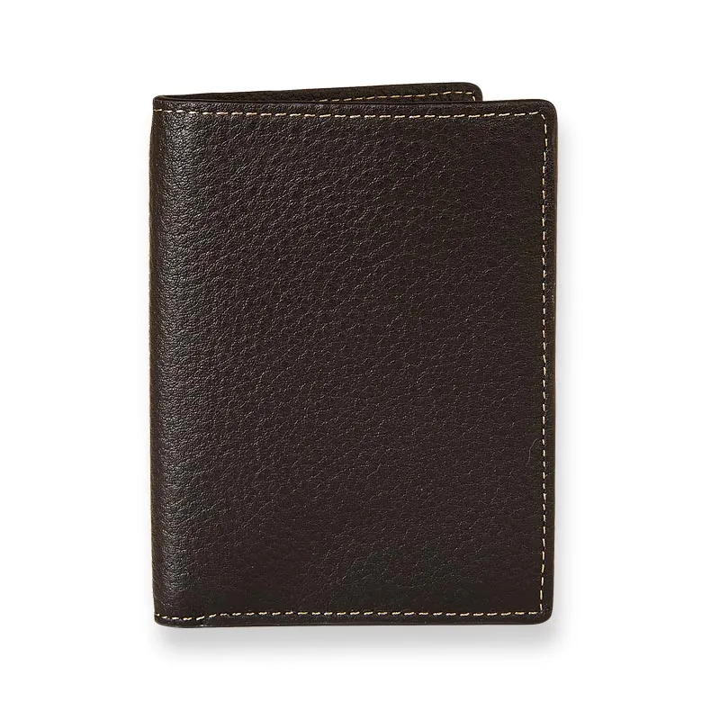 Bomber Jacket Vertical Bi-Fold Wallet
