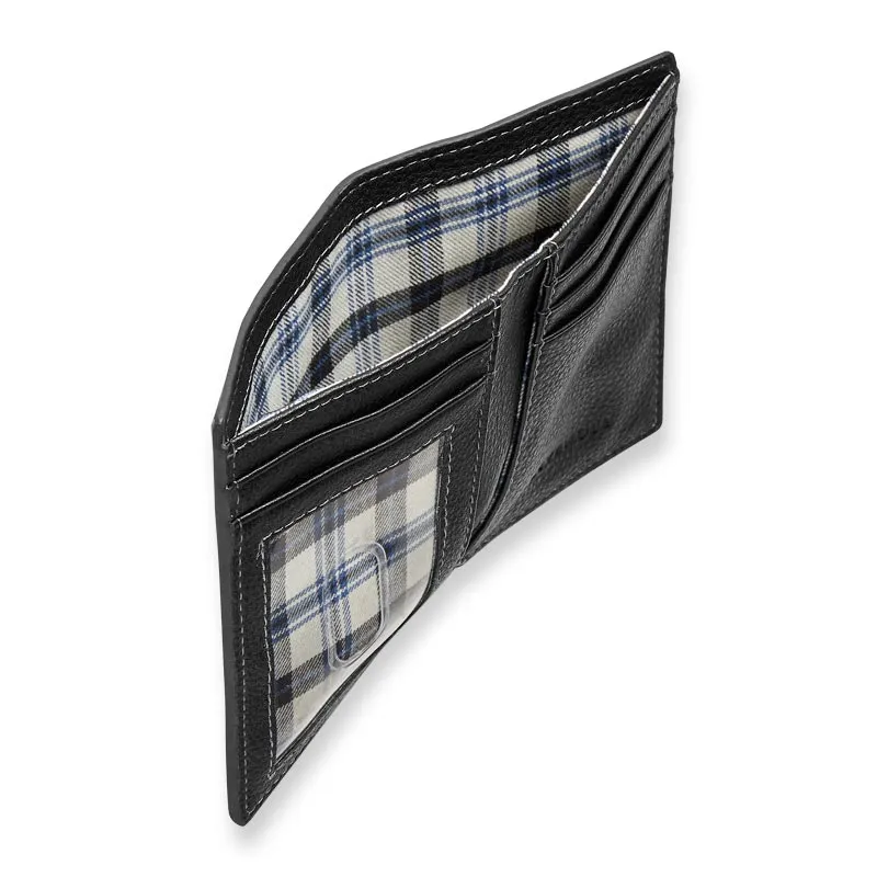 Bomber Jacket Vertical Bi-Fold Wallet