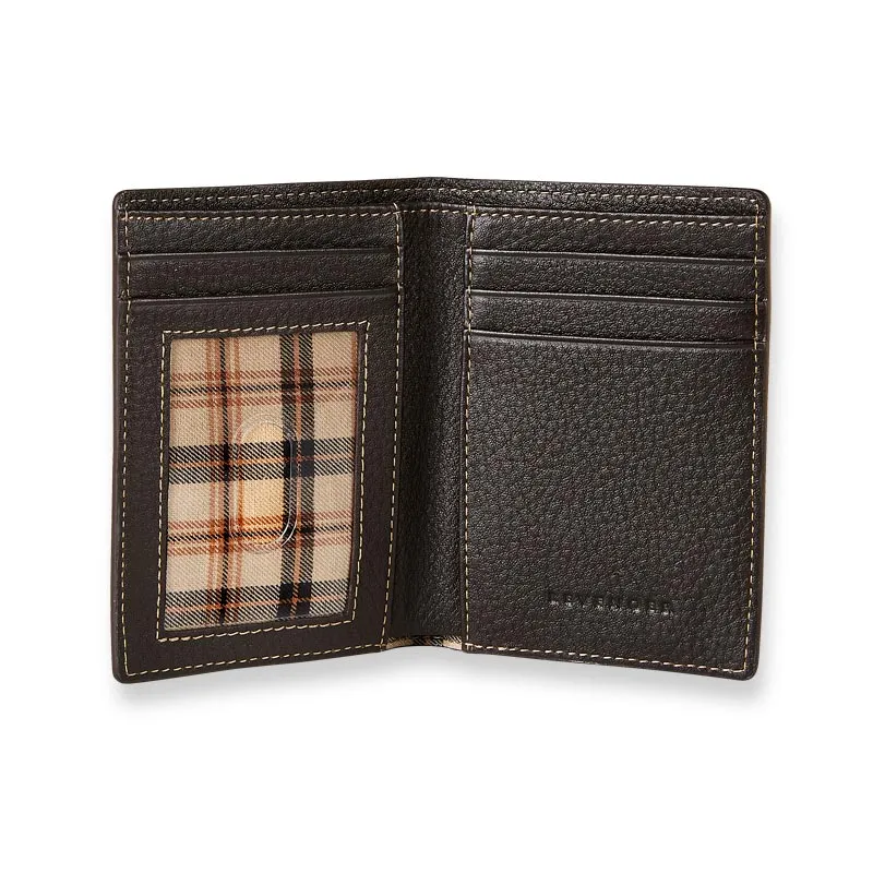 Bomber Jacket Vertical Bi-Fold Wallet