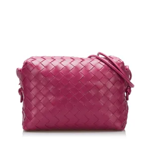 Bottega Veneta Intrecciato Leather Crossbody Bag (SHG-35219)