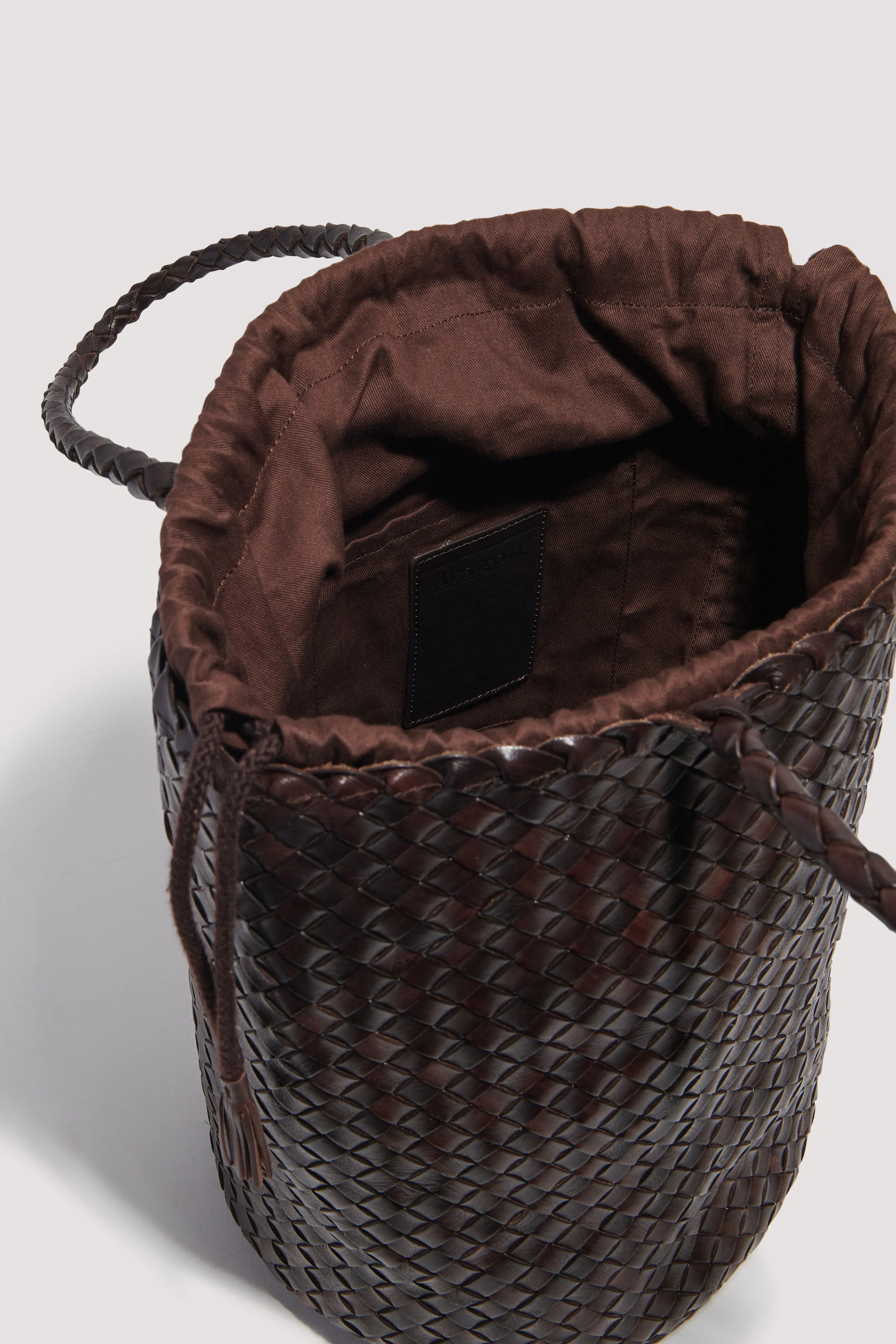 Brown Jacky Leather Bucket Bag