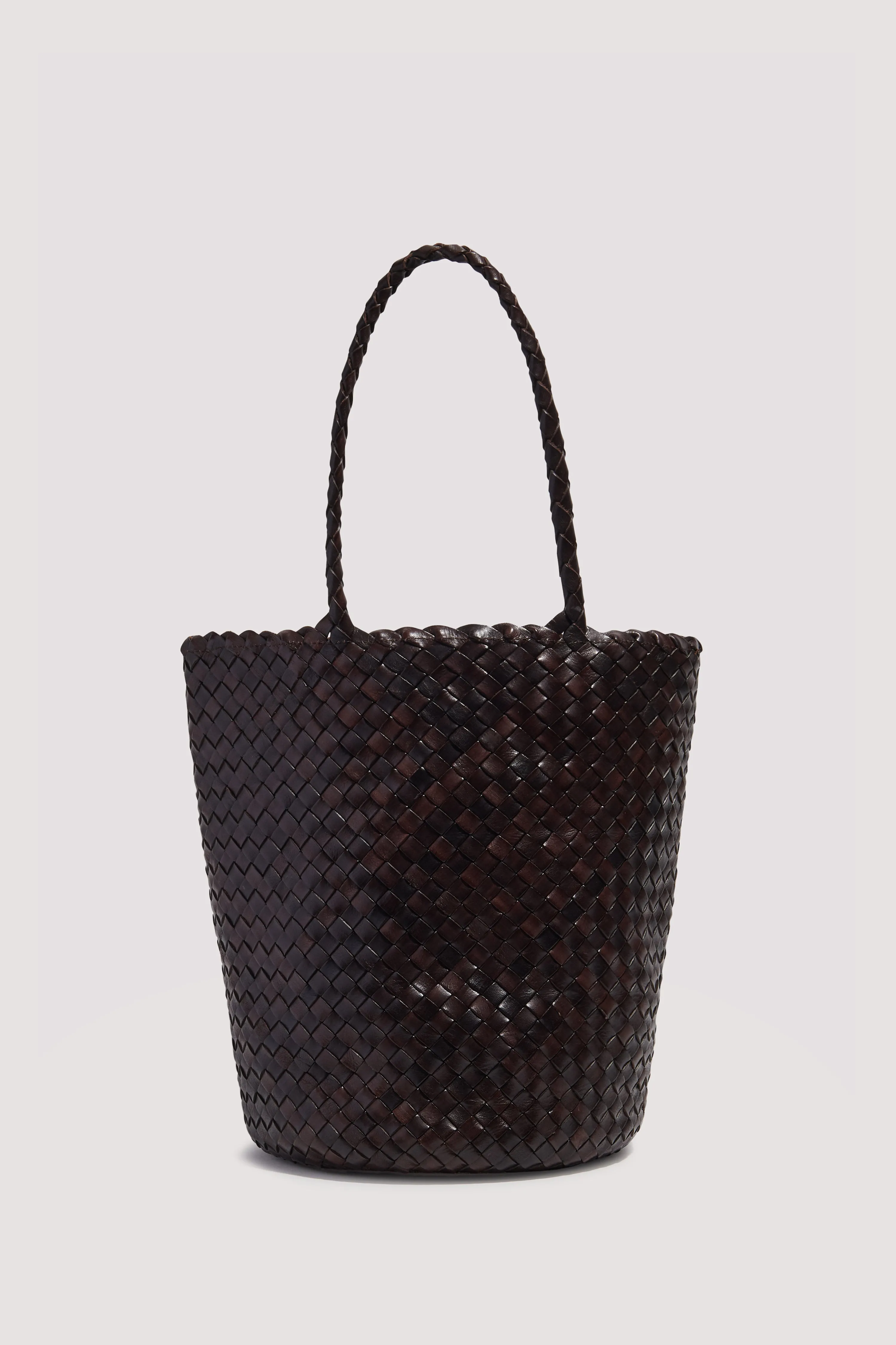 Brown Jacky Leather Bucket Bag