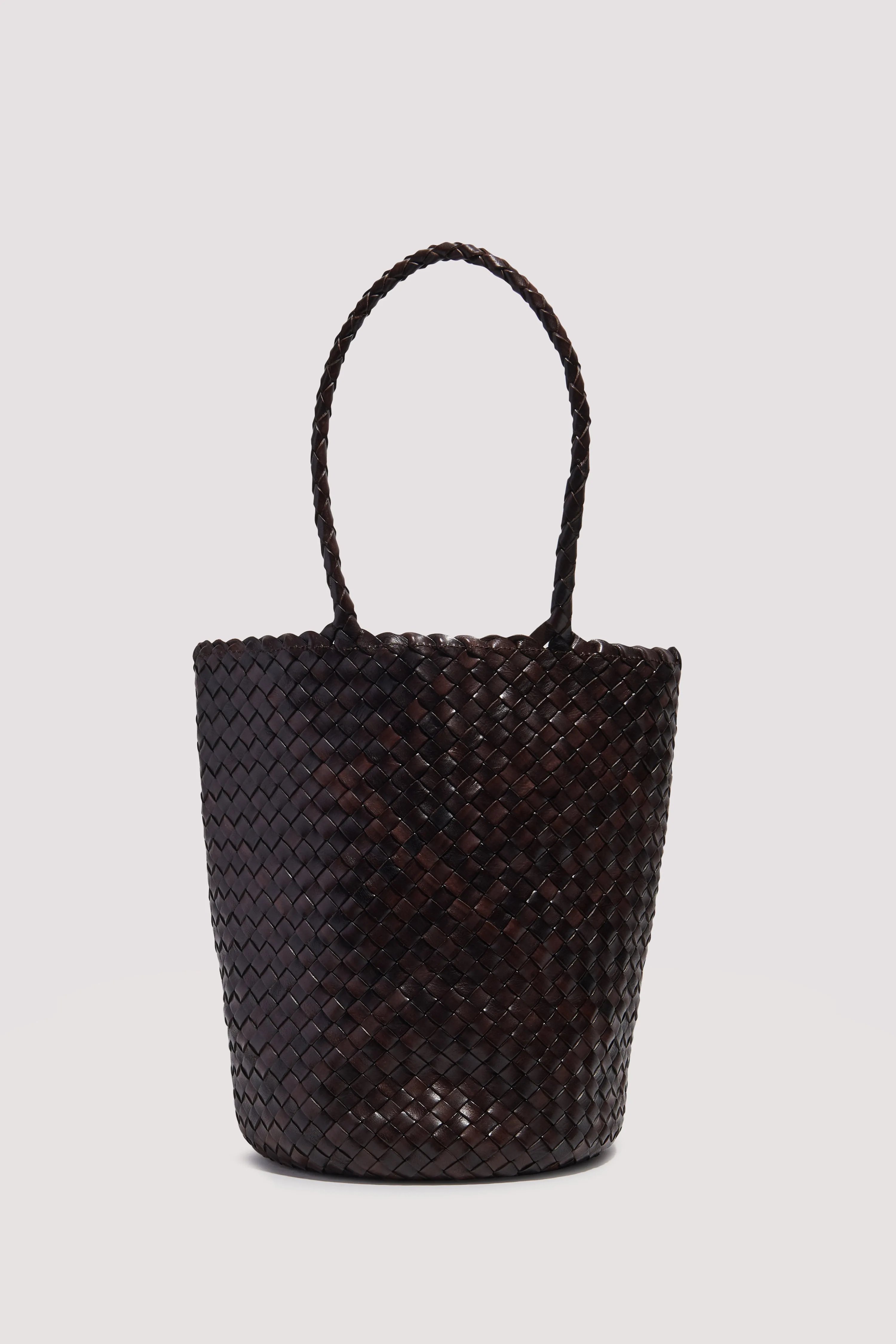 Brown Jacky Leather Bucket Bag