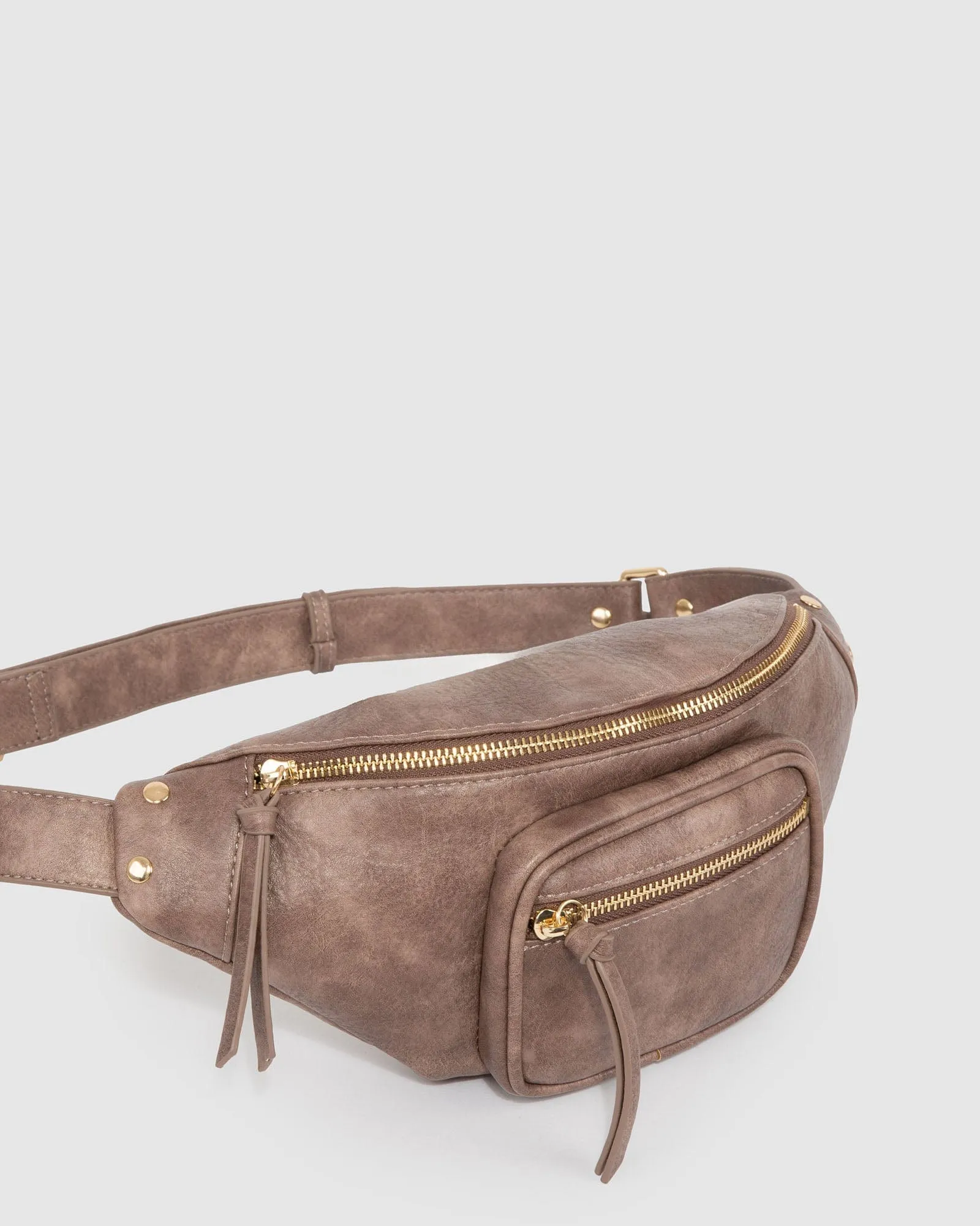 Brown Karla Zip Bum Bag
