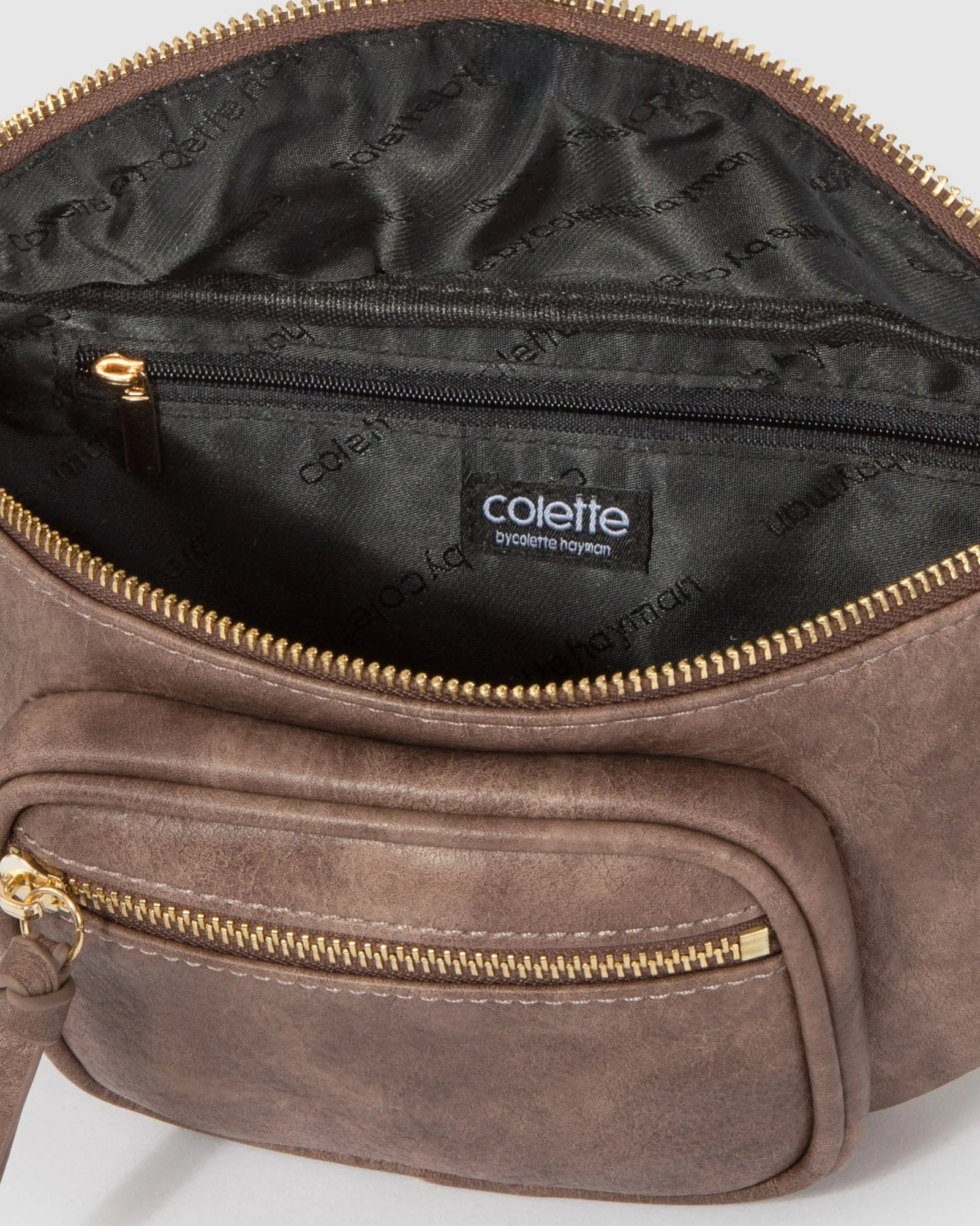 Brown Karla Zip Bum Bag