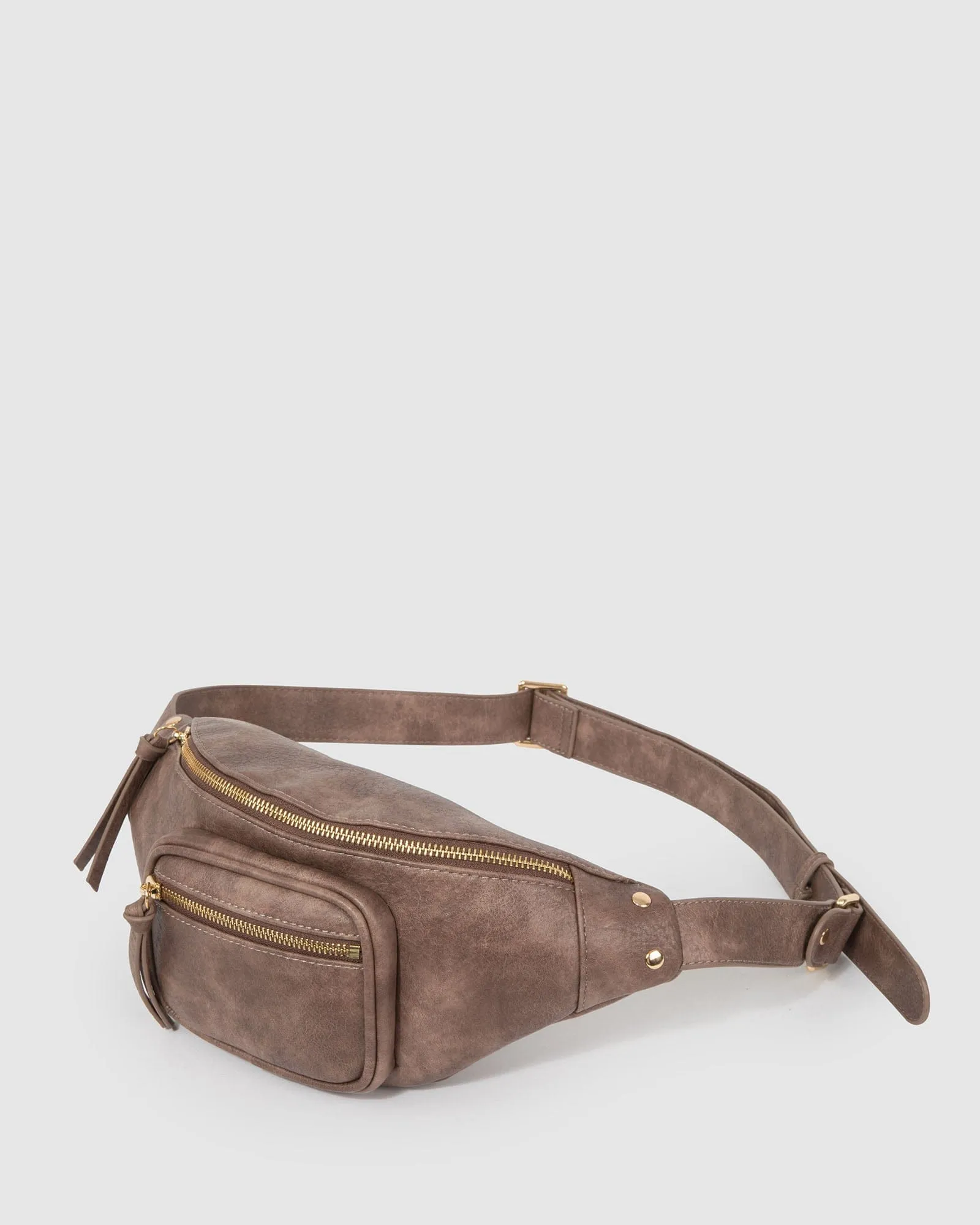 Brown Karla Zip Bum Bag