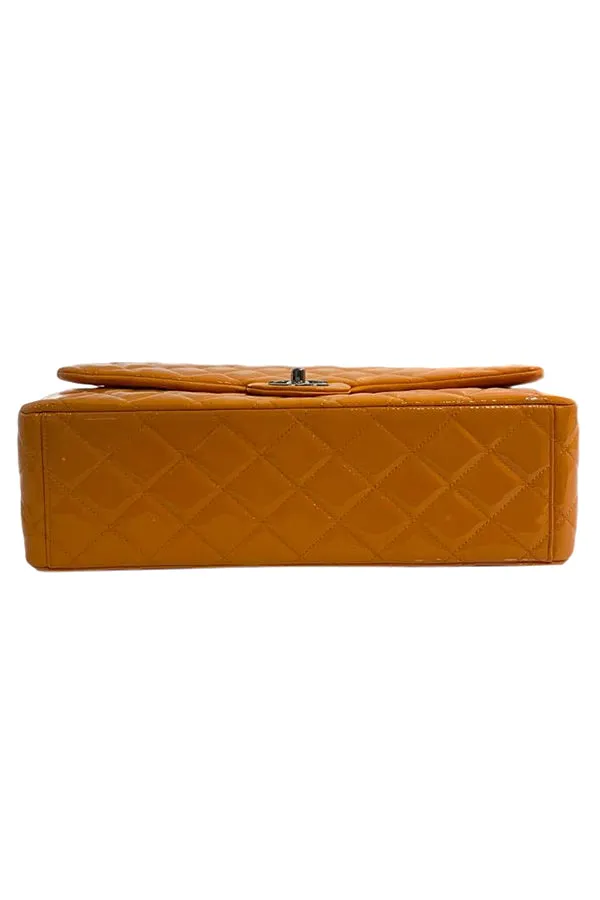 Chanel Patent Leather Maxi Double Flap