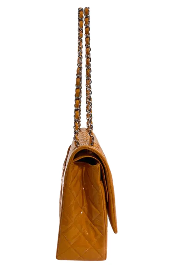 Chanel Patent Leather Maxi Double Flap
