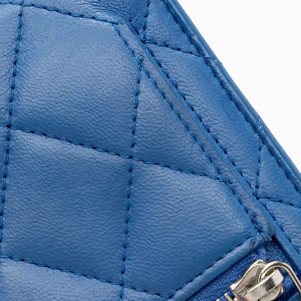 Chanel Quilted Lambskin CC Compact Wallet (SHF-19448)