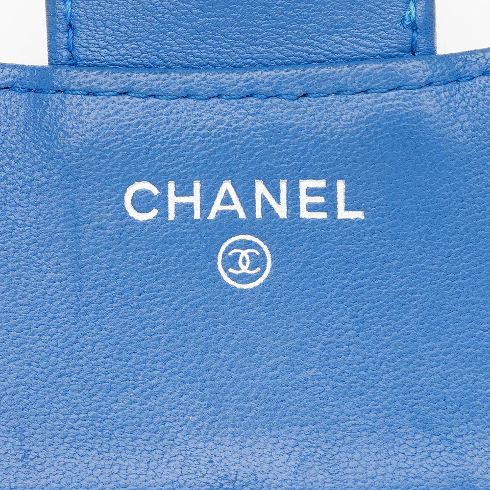 Chanel Quilted Lambskin CC Compact Wallet (SHF-19448)