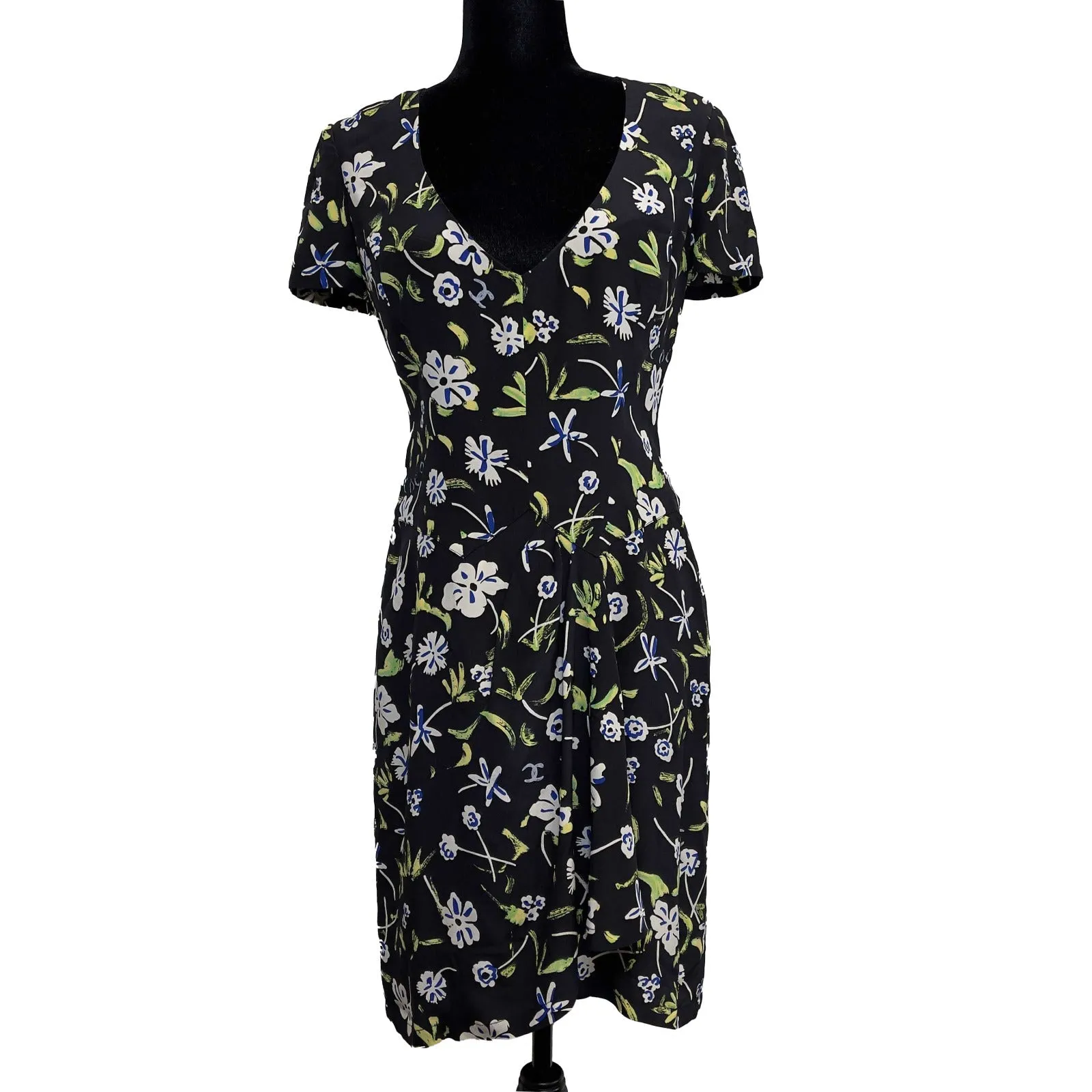 Chanel - Vintage 97P Silk Floral Dress