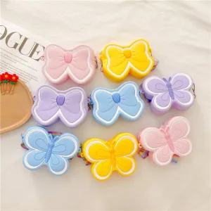Children's Silicone Cute Butterfly Shoulder Bag