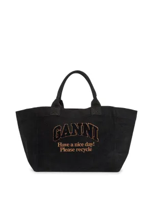 Denim Logo Tote
