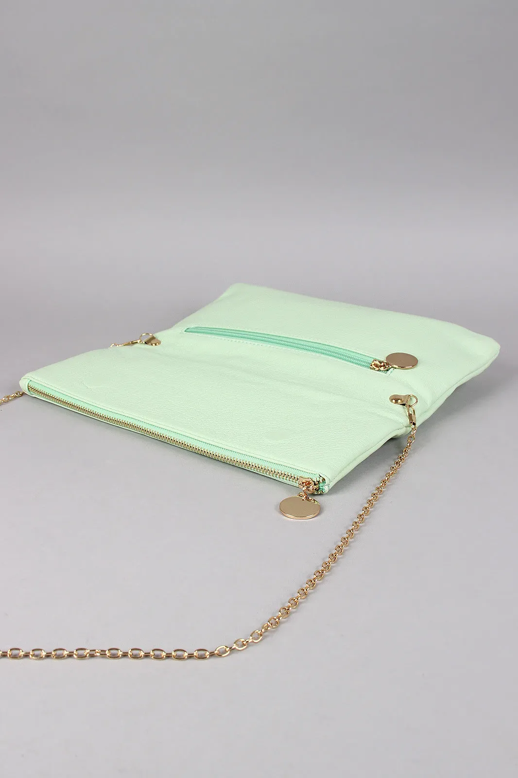 Detachable Chain Flap Clutch Bag