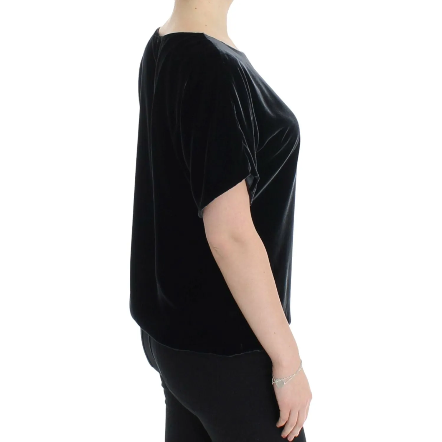 Dolce & Gabbana Enchanting Velvet Short Sleeve Top