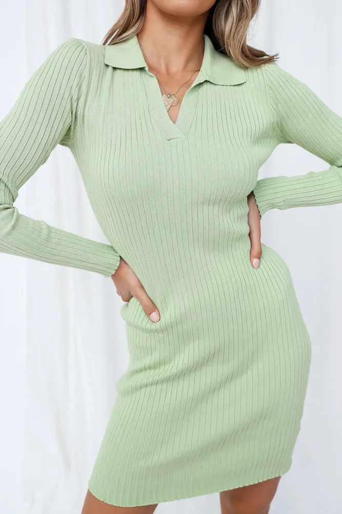 Domina Shirt Dress Green