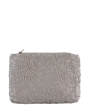 Embroidered Lace Clutch