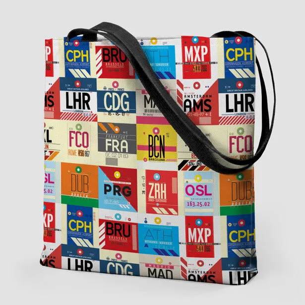 European Airports - Tote Bag